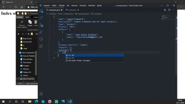 #1 PHP - Criando Estrutura do Framework смотреть онлайн