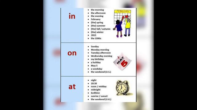Prepositions of Time, Place and Movement смотреть онлайн