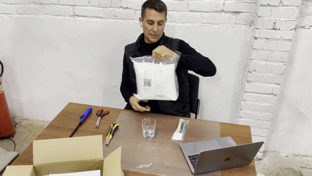 Распаковка насыпной свечи "Organika" 3 кг, цвет белый смотреть онлайн