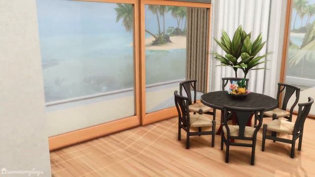 The Sims 4 MODERN BEACH HOUSE 🌴 | NO CC | Stop Motion Build смотреть онлайн