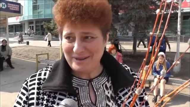 Вербное воскресенье. Акция по раздаче верб. смотреть онлайн