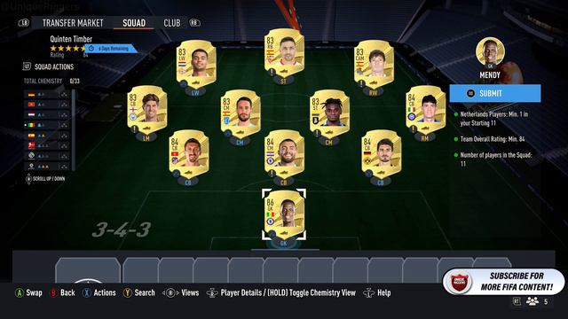 88 FUT Future Stars Quinten Timber Player Pick SBC Completed - Cheapest Solution & Tips - Fifa 23