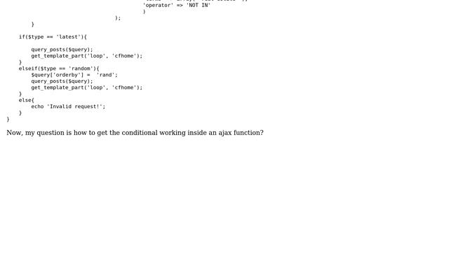 Wordpress: is_page() conditional not working inside an AJAX function смотреть онлайн