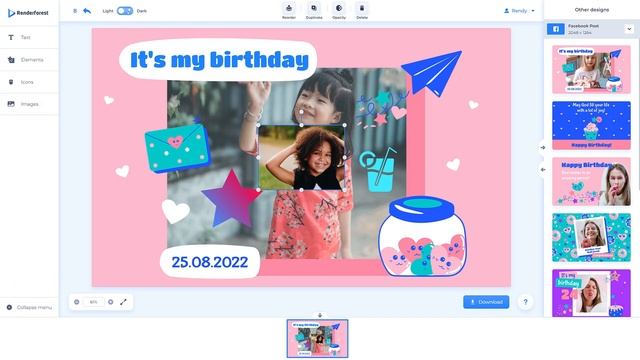 How to Make a Digital Birthday Card | Best Birthday Slideshow Maker смотреть онлайн