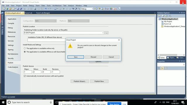 How to create EXE File in VB.NET смотреть онлайн