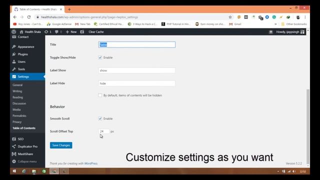 How to insert table of content on your Content with ( wordpress pulgin ) смотреть онлайн