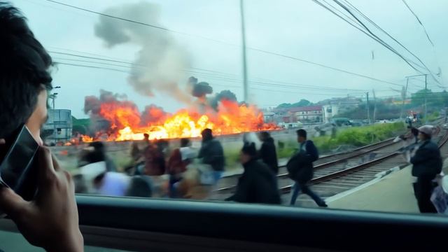 Вот так выглядит «зомби апокалипсис из окна вагона» смотреть онлайн