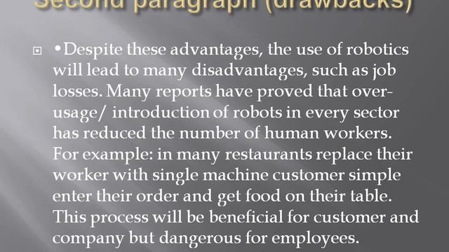 Some people think that robots are very important to human’s future development. Others think that смотреть онлайн
