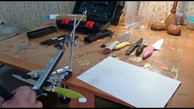 Заточка ножа. Ручной китайский станок для заточки ножей. @Pavel_SIBERIA смотреть онлайн