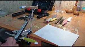 Заточка ножа. Ручной китайский станок для заточки ножей. @Pavel_SIBERIA