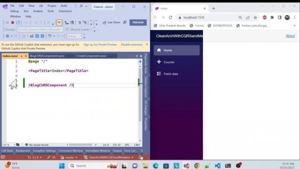 Clean Architecture with Blazor Web Apps | Curd | CQRS | Mediator