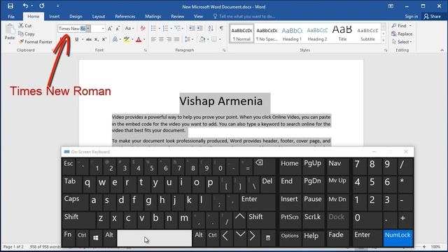 How to Change Font to Times New Roman, 12 point in Word смотреть онлайн