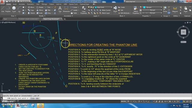AutoCAD Running Object Snap Tools смотреть онлайн