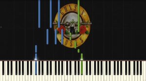 Guns N' Roses - Don't Cry - Piano tutorial (Synthesia)