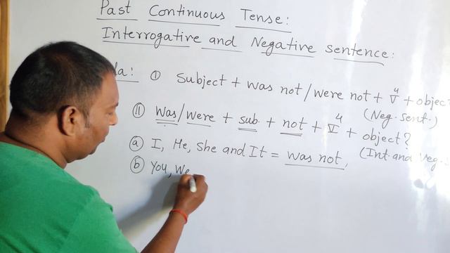 Past Continuous Tense Interrogative And Negative Sentences|| Tense In English Grammar