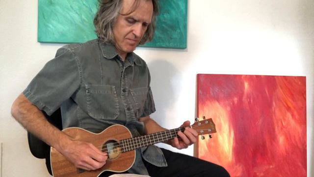 Here Comes the Sun ukulele performance by Dave Celentano смотреть онлайн