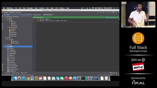 Lets create a Fullstack javascript application | Assaf Gannon - part 2 смотреть онлайн