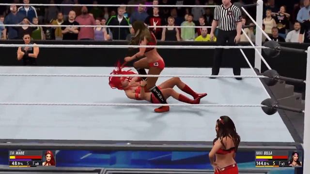 WWE 2K16 PS4: Eva Marie vs Nikki Bella. смотреть онлайн