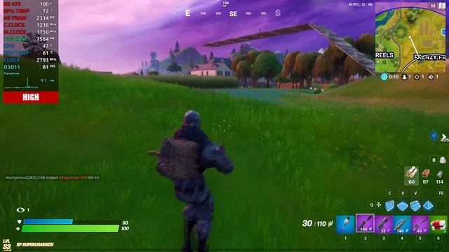 Fortnite | RX 470 + Xeon E5-2640 FPS Test | Low/Medium/High/Epic | 1080p смотреть онлайн