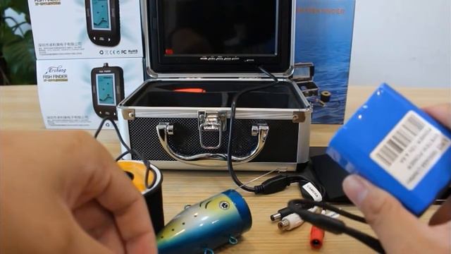 Fish Finder Underwater Fishing Camera7'' 1000TVL HD Waterproof смотреть онлайн