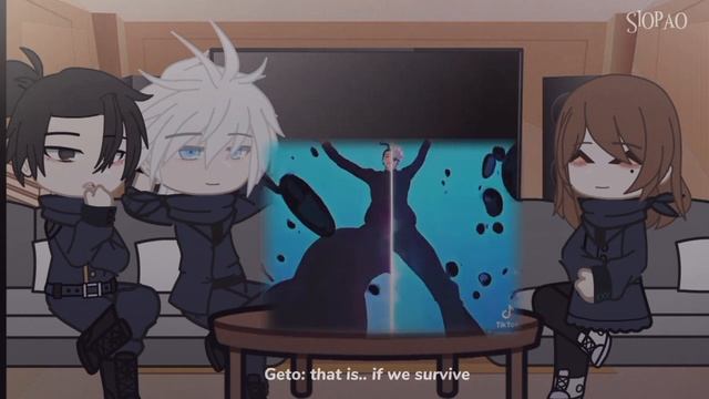 Jujutsu Kaisen characters reacts.. || 1/? || gacha club | ft. geto, gojo and shoko | siopao | 10k:) смотреть онлайн
