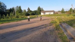 Гонки на великах кто придёт первым ? Часть 2