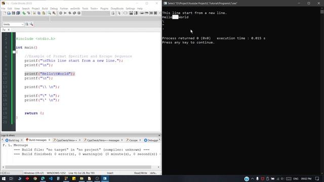 7. Format Specifiers and Escape Sequences - C Programming Tutorial in Bengali смотреть онлайн