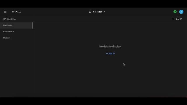 Создание IP-адреса в черном списке для входящего трафика (Blacklist-IN) | TheWall Firewall