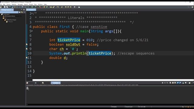 Java Comments and Literals | Java Course in Tamil | Logic First Tamil смотреть онлайн