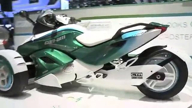 2011 Can-Am Spyder Hybrid - Концепт электрического трицикла смотреть онлайн