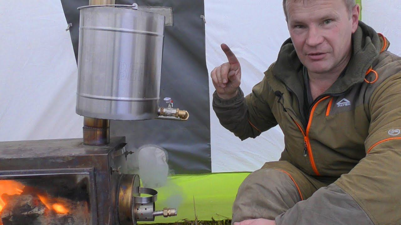 Доработка походной печки под баню. (эксперимент)