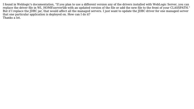 DevOps & SysAdmins: Upgrade oralce jdbc driver in Weblogic 10 смотреть онлайн