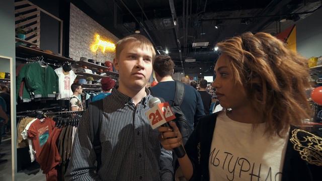 21TV на открытии магазина в ТЦ "Columbus" смотреть онлайн