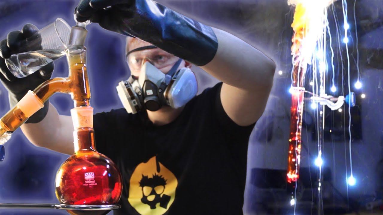 Жидкий ФЕЙЕРВЕРК. Эксперименты с БРОМОМ. смотреть онлайн
