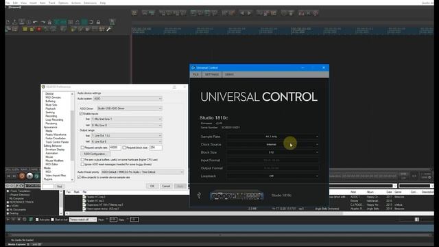 Настройка звуковой карты Presonus studio 1810 c \ Configuring the Presonus studio 1810 c sound card смотреть онлайн