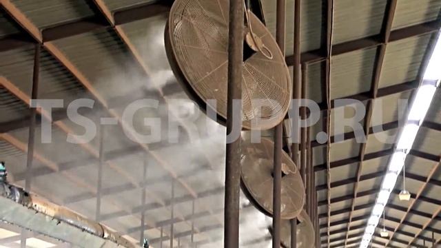Система туманообразования для охлаждения коровника. смотреть онлайн