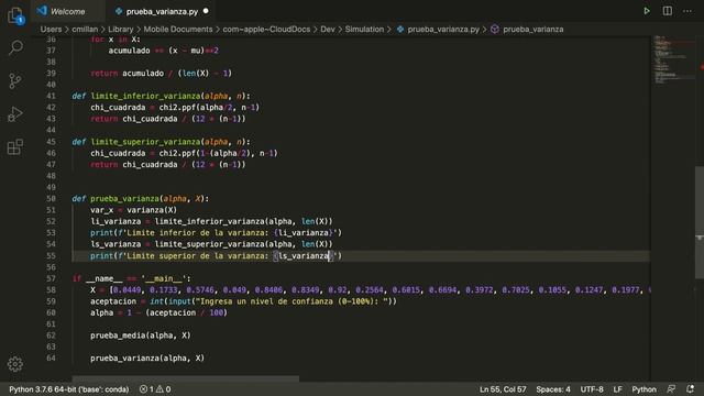 L02-2.2 - Pruebas estadísticas - Prueba de varianza - Ejemplo python смотреть онлайн