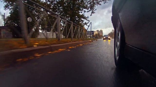 Опель Омега Б, осенне-вечерний проезд, просто кайф! смотреть онлайн