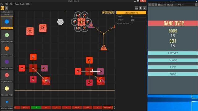 Buildbox - Making a spinning cocoon attached to the character. смотреть онлайн
