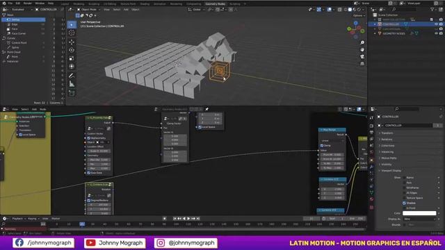 Introducción a Geometry Nodes (Fields) Blender 3.0 en Español ? смотреть онлайн