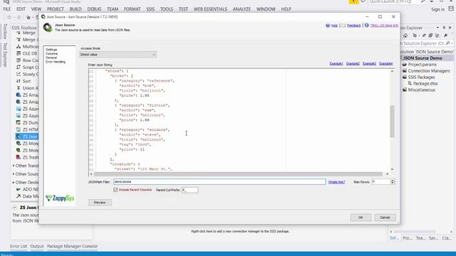 SSIS JSON Source - Read API / JSON file or Web Service URL (REST, ODATA) смотреть онлайн