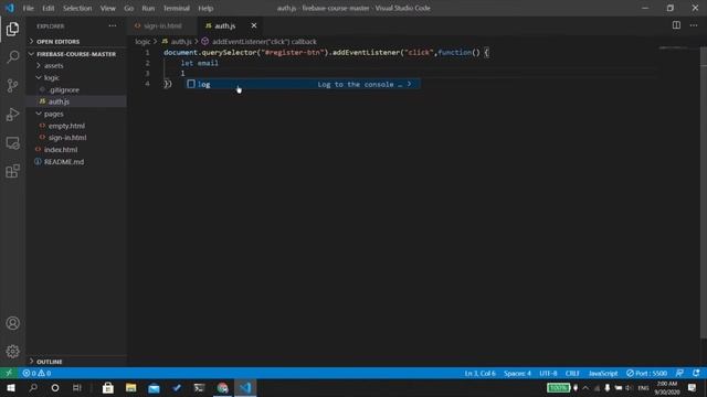 Firebase | Auth #1 Register with email & password смотреть онлайн
