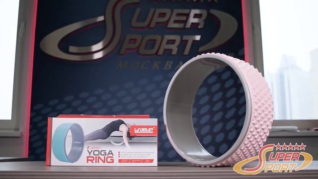Обзор на Кольцо LiveUp для йоги LS3750 розовое 33*13 см смотреть онлайн