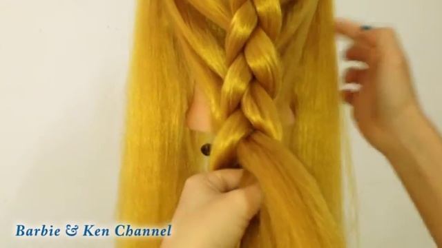 Техника плетения кос #6 - Французская коса "Обратная". Basic french braid "Reverse" смотреть онлайн
