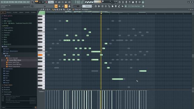 Первая работа в FL 21 studio, Piano + Аccordion смотреть онлайн