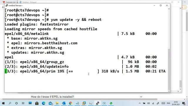 CentOS 7 Minimal Yum Package Management , Install EPEL RELEASE , UPDATE LINUX(No Audio) смотреть онлайн