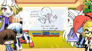 Реакция персонажей андертей на " Маленький андертейл " // гача лайф