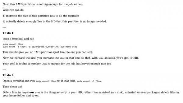 Ubuntu: Not enough space on /tmp? (3 Solutions!)