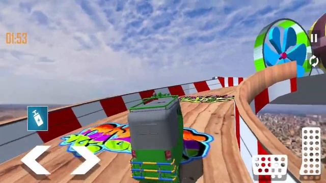 TukTuk Stunts Racing 2020 - Tuk Tuk Auto Rickshaw Driver - Stunt Racing Game - Android Gameplay смотреть онлайн
