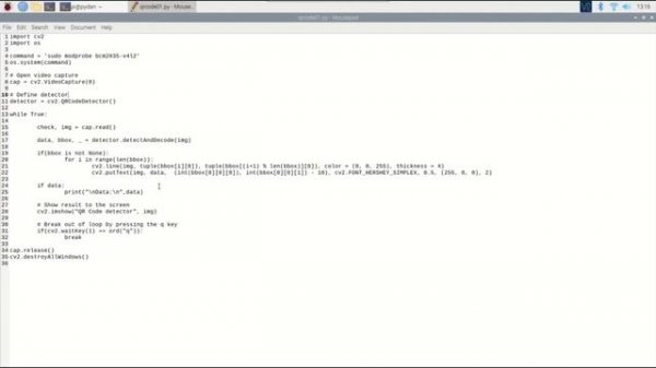 Raspberry Pi QR Code Scanner